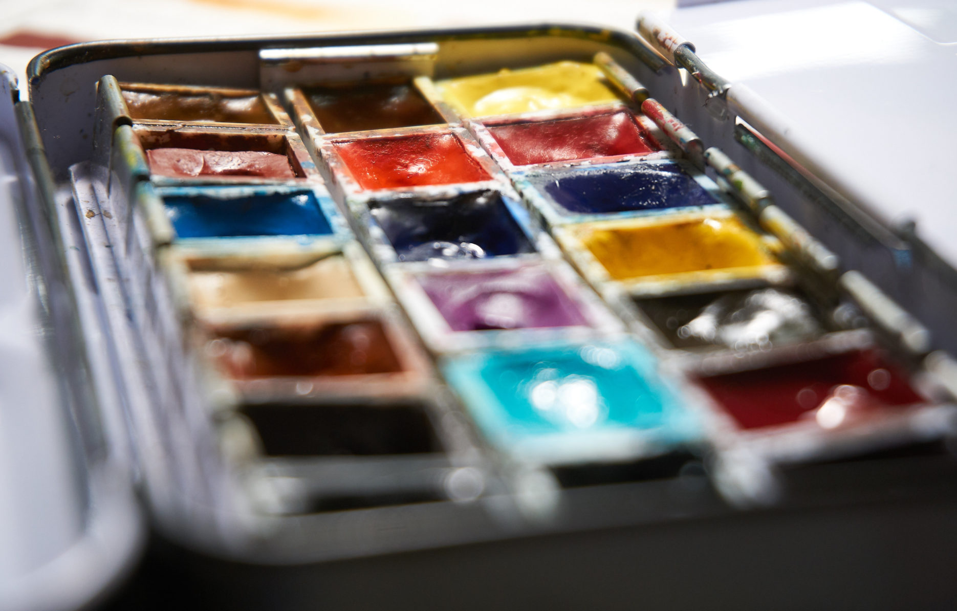 Ein Blick in den Aquarellkasten