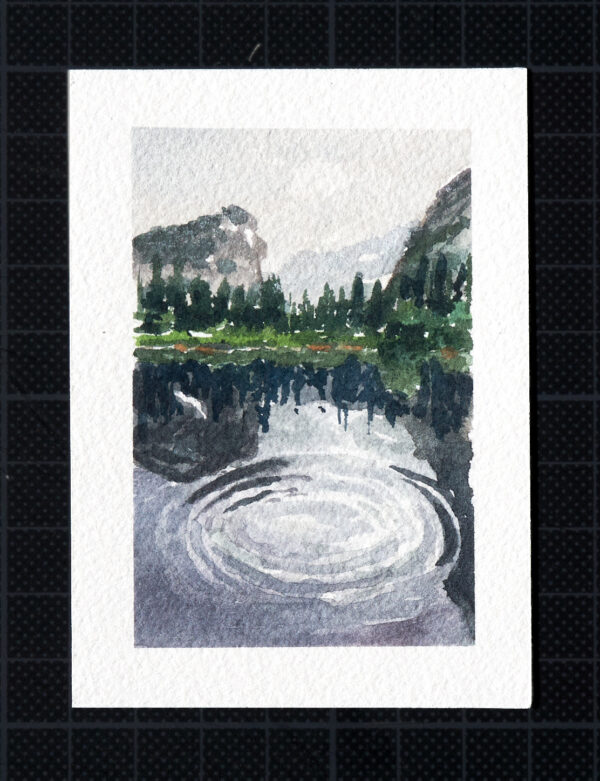 Mini Aquarell - Bergsee