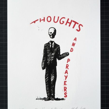 Linoldruck - Thoughts and Prayers